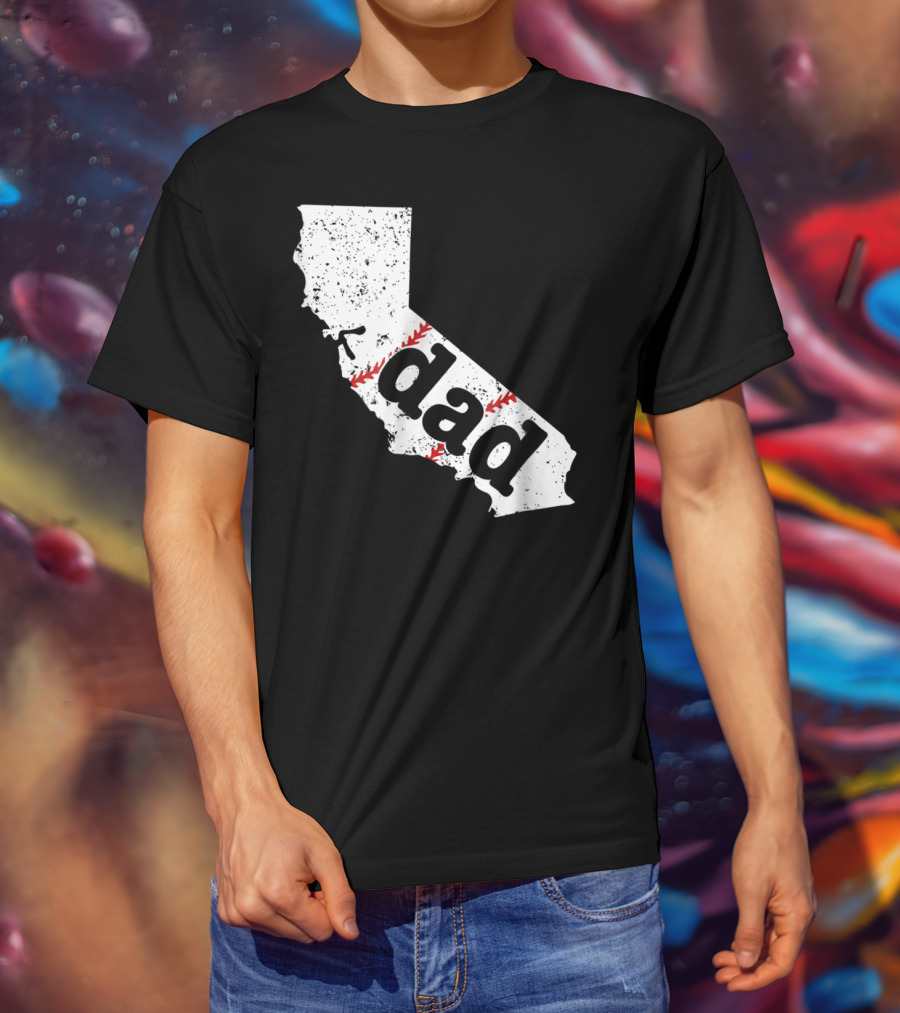 California Dad Baseball Softball Best T-Shirt
