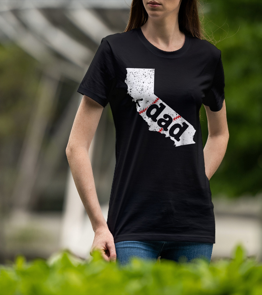 California Dad Baseball Softball Best T-Shirt