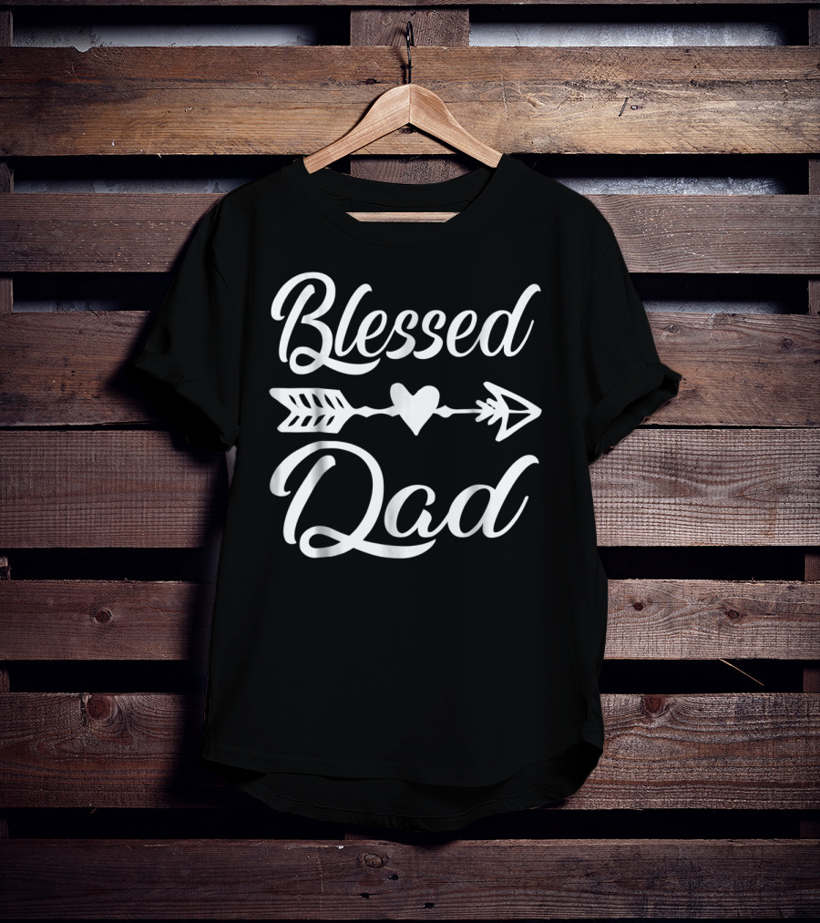 Blessed Dad Heart Arrow Thanksgiving86 T-Shirt