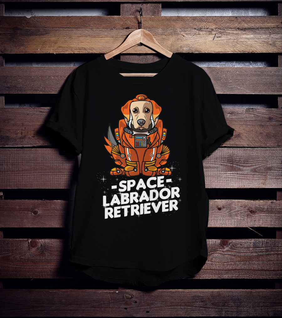 Space Labrador Retriever Space Suit Dog T-Shirt