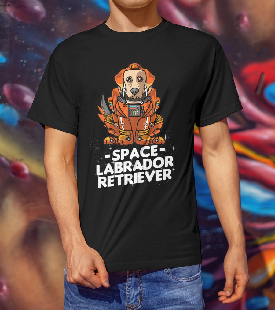 Space Labrador Retriever Space Suit Dog T-Shirt
