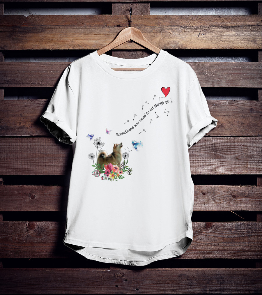 Alaskan Malamute Dog Sometimes You Need To Let Things Go T-Shirt