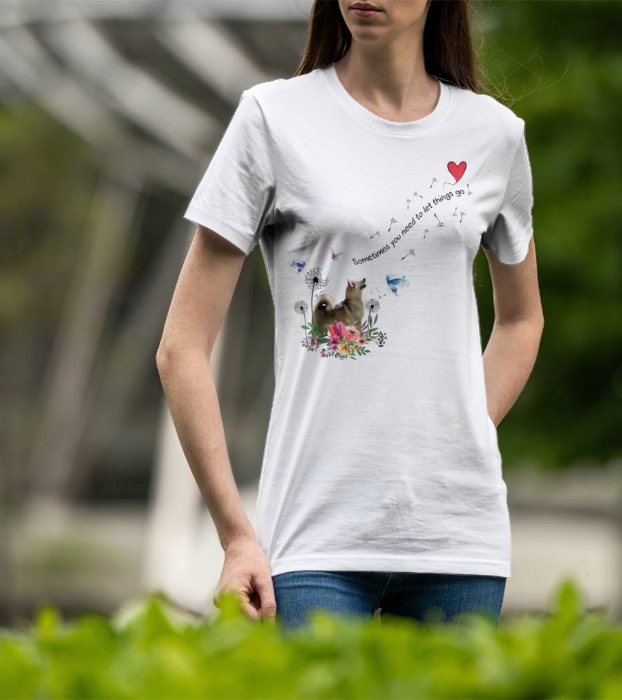 Alaskan Malamute Dog Sometimes You Need To Let Things Go T-Shirt