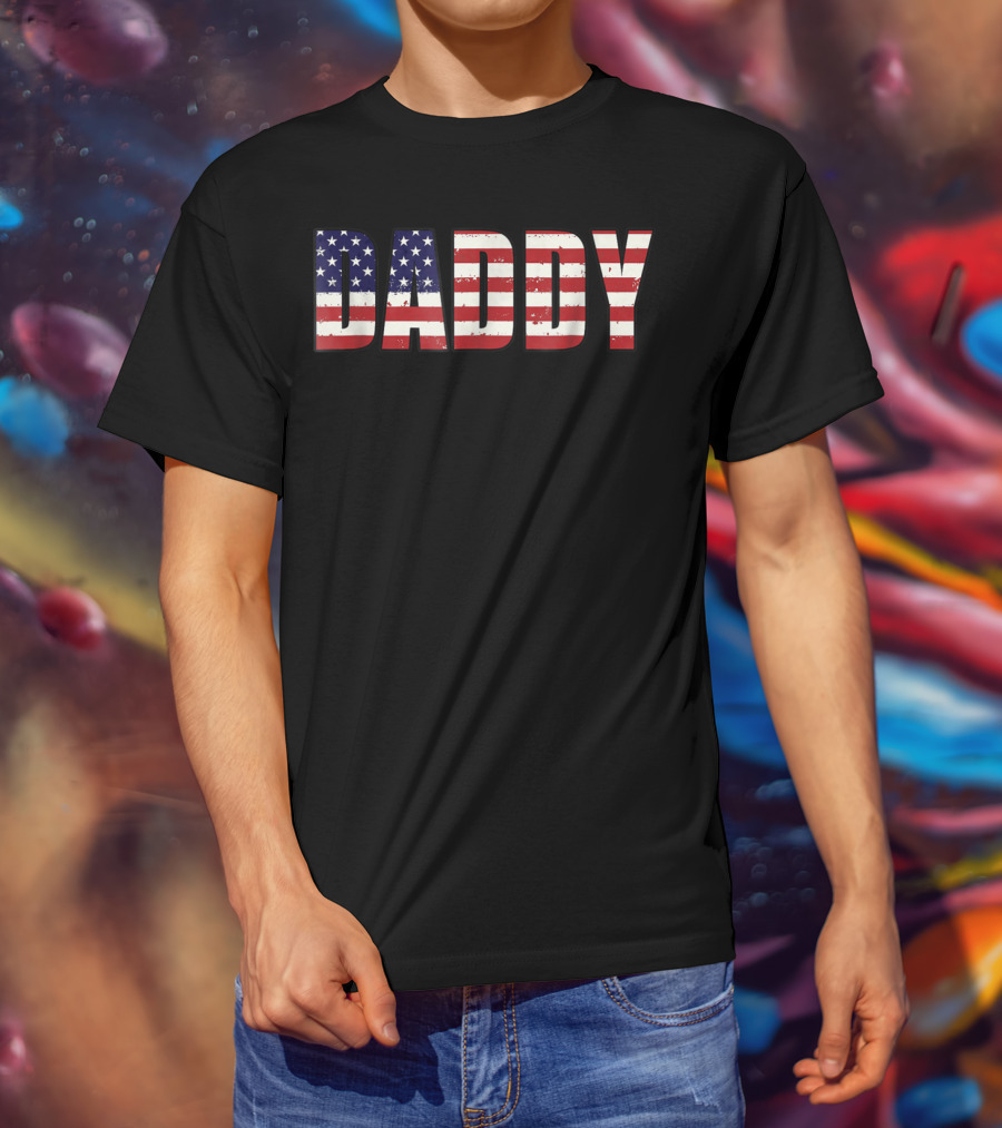 Daddy American Flag T-Shirt