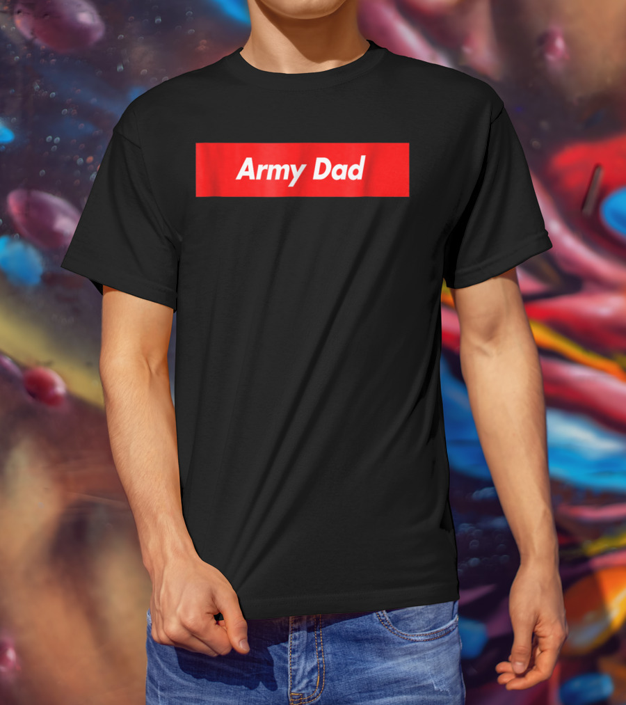 Army Dad Red Box T-Shirt