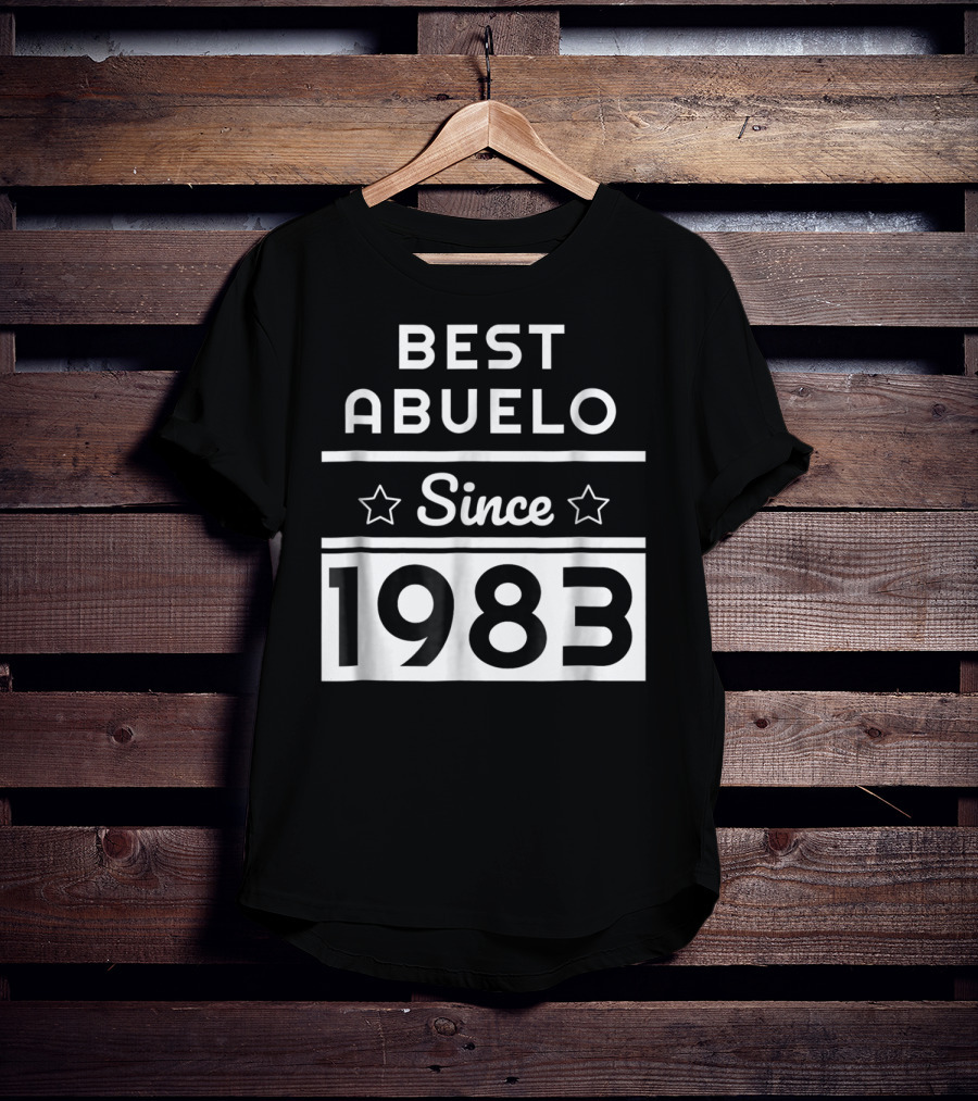 Best Abuelo Since 1983 Mexican Dad Birthday T-Shirt