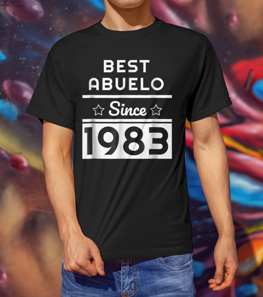 Best Abuelo Since 1983 Mexican Dad Birthday T-Shirt