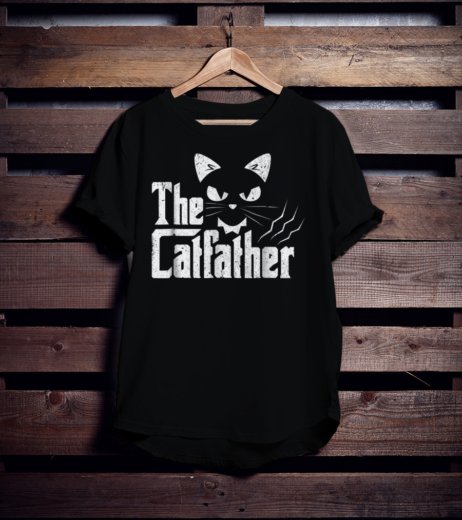 The Catfather Cats Dad Movie Parody Daddy T-Shirt