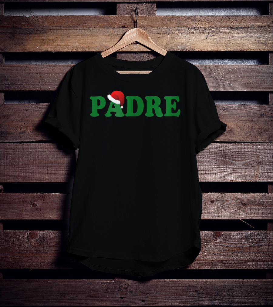 Padre Christmas Santa Hat Dad T-Shirt
