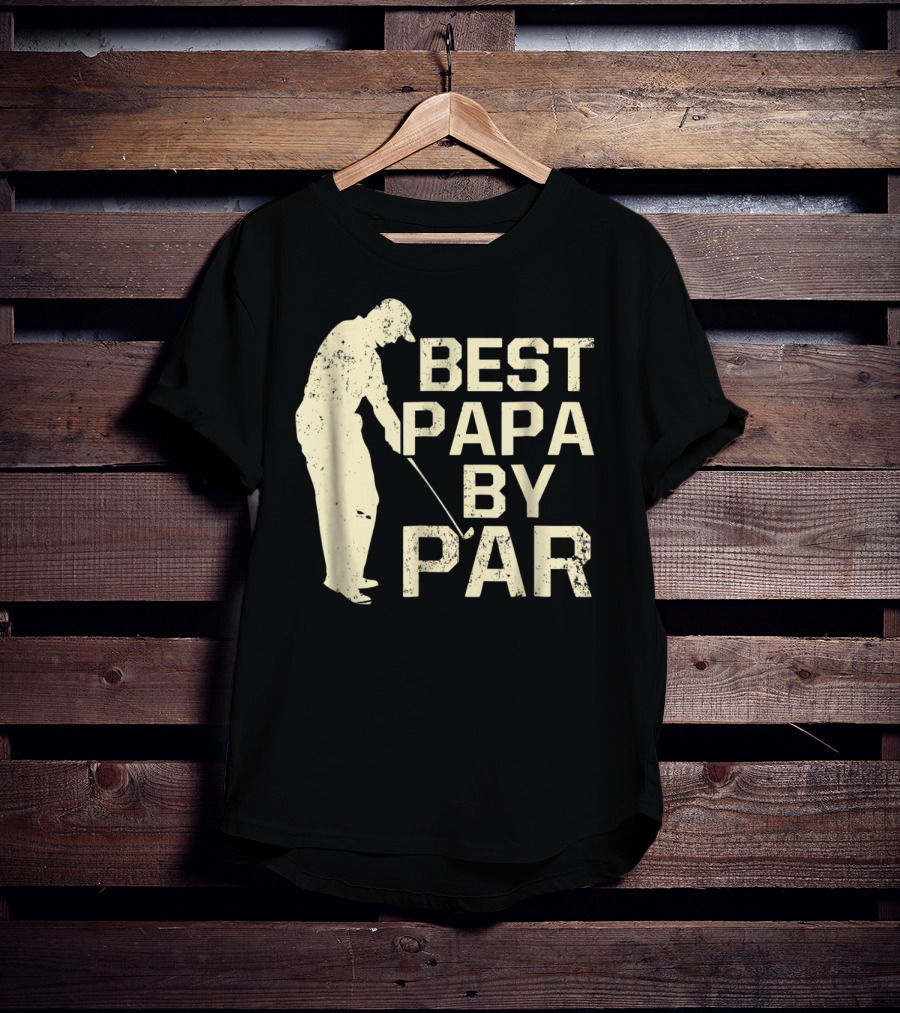 Best Papa By Par Funny Golf T-Shirt