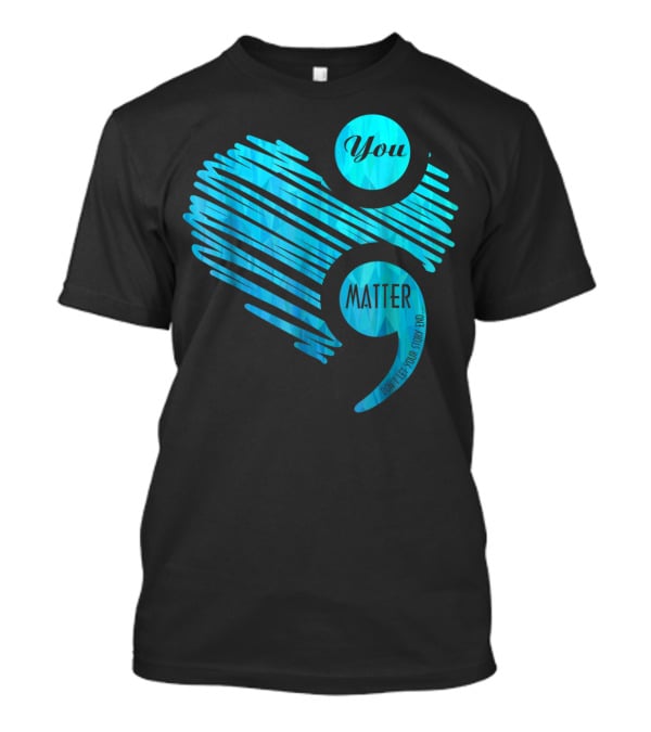 You Matter Blue Heart Prostate Cancer Awareness T-Shirt