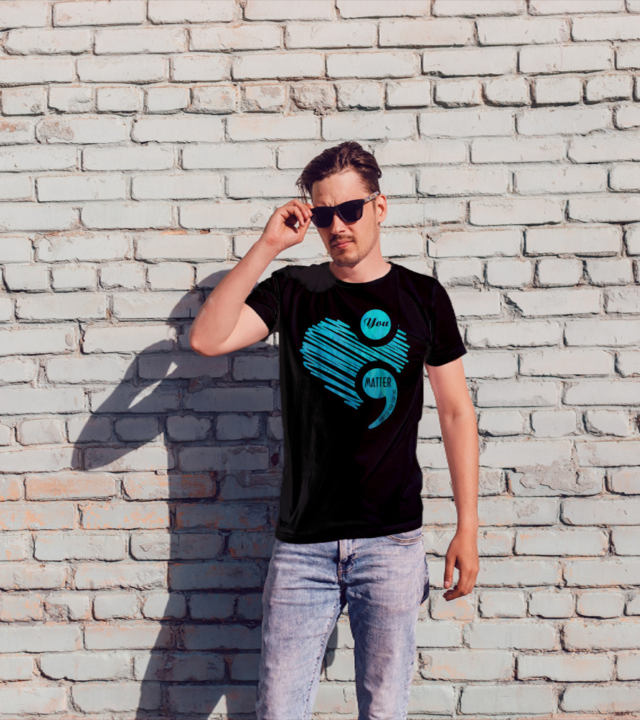 You Matter Blue Heart Prostate Cancer Awareness T-Shirt