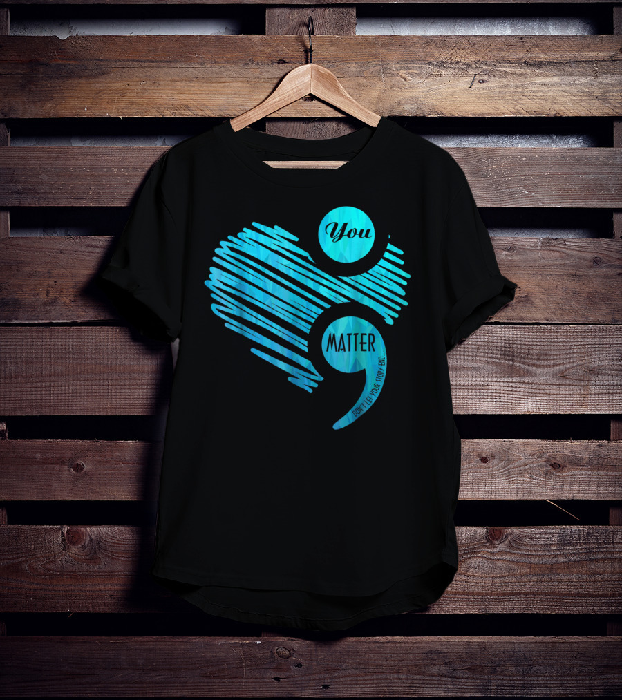 You Matter Blue Heart Prostate Cancer Awareness T-Shirt