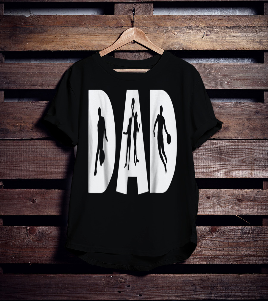 Basketball Dad Silhouette Sports Enthusiast Father's T-Shirt