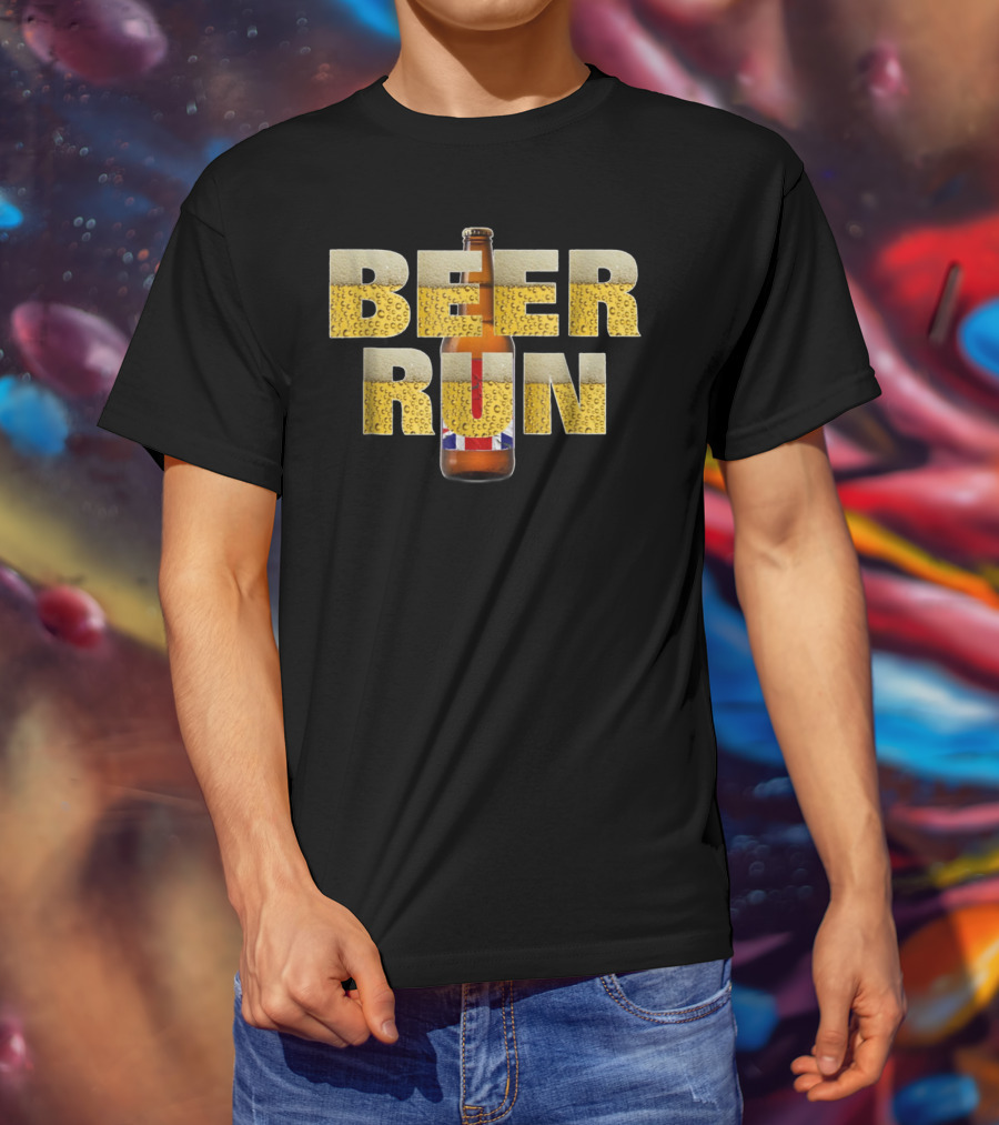 Beer Run 5K Race Marathon Beer Run T-Shirt