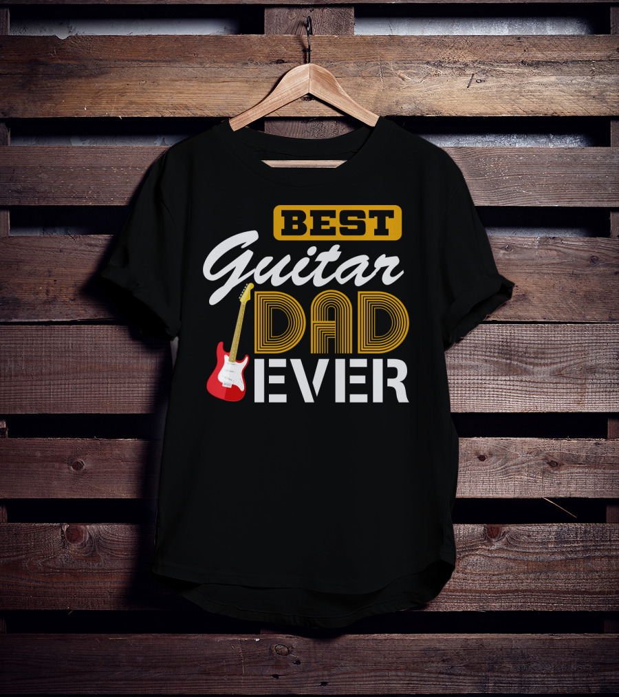 Best Guitar Dad Ever Electric Guitarist Father's Day T-Shirt