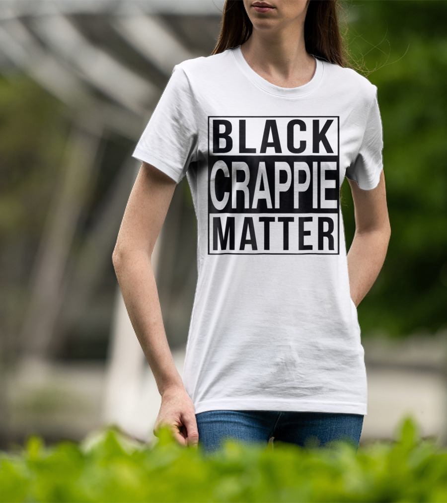 Black Crappie Matter Grandpa 15 T-Shirt