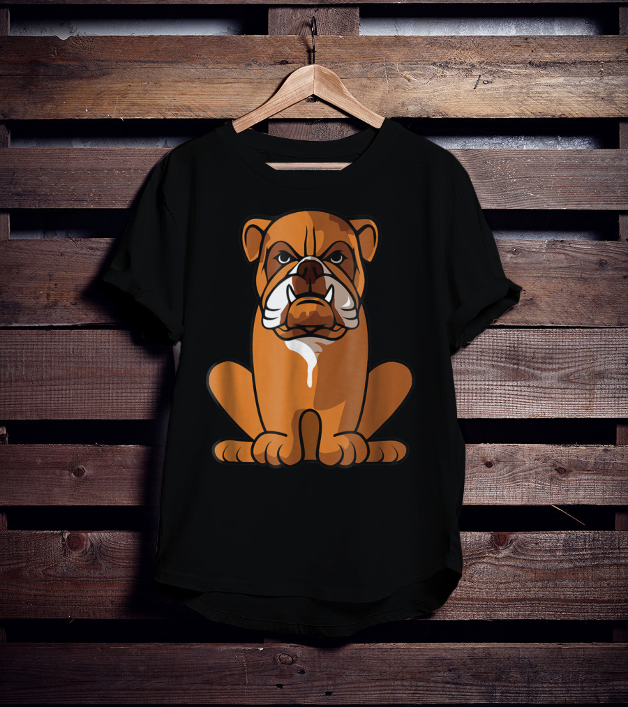 Bulldog Sitting And Waiting For The Holidays To Come T-Shirt