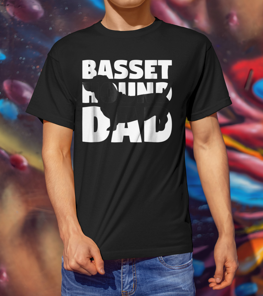 Basset Hound Dad Basset Hound Father Dog Dad T-Shirt