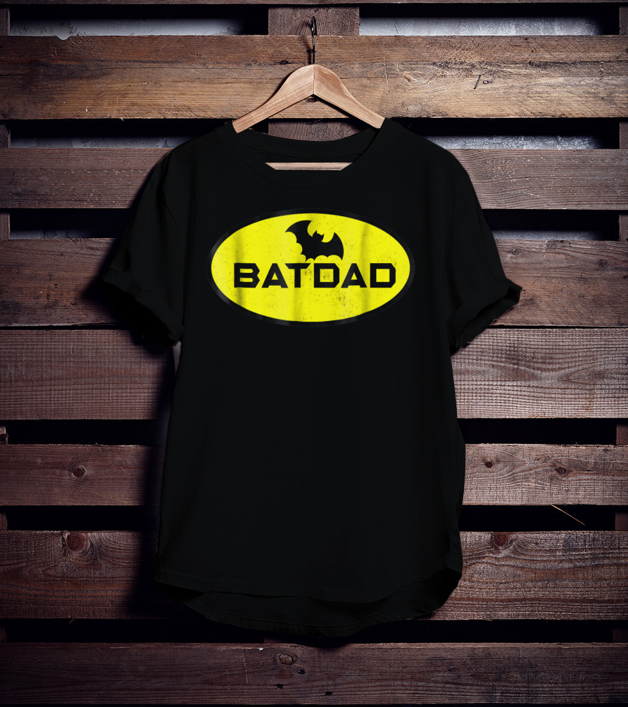BATDAD Funny Dad Family Superhero T-Shirt