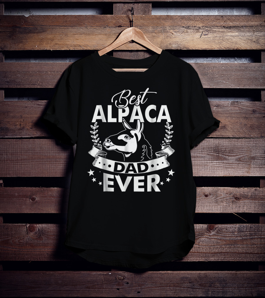 Best Alpaca Dad Ever Alpaca T-Shirt