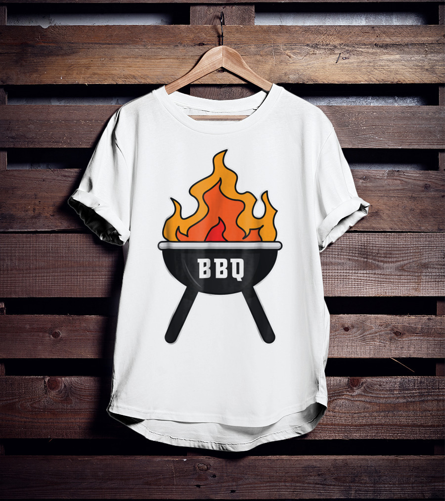 BBQ Pit Master Hot Flames Grilling Barbecue T-Shirt
