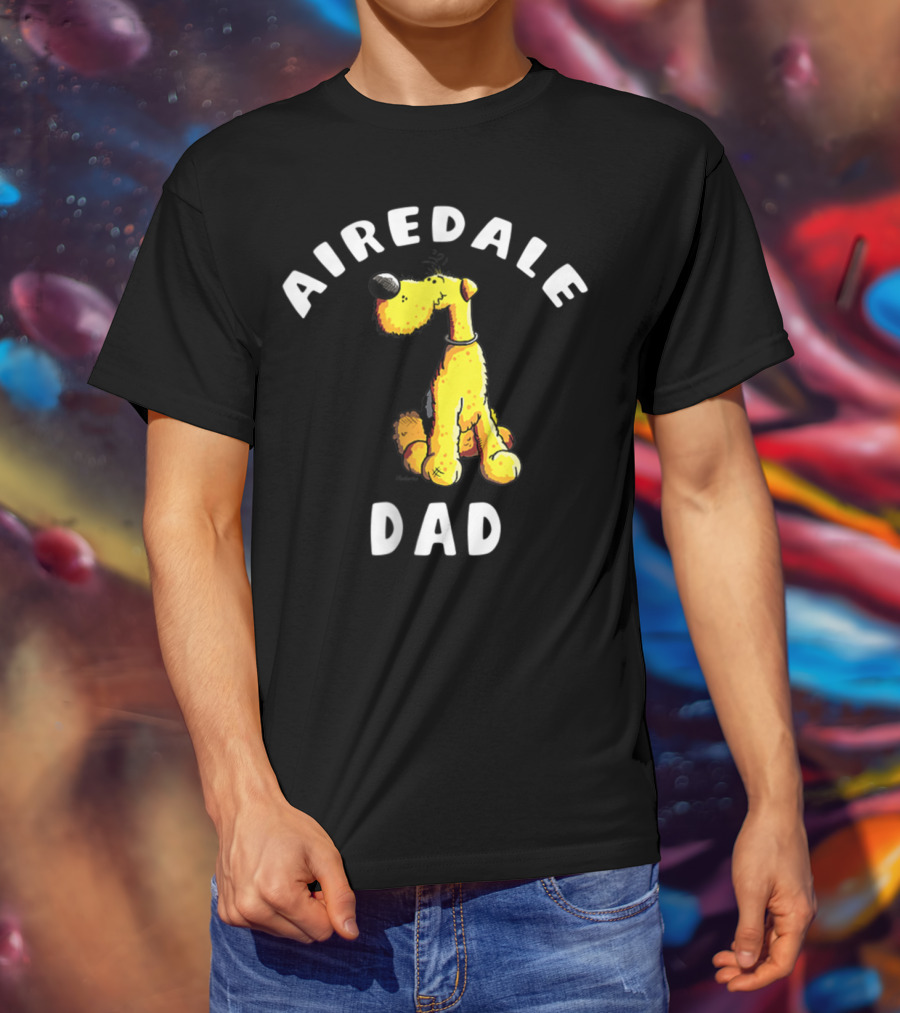 Airedale Terrier Dad T-Shirt
