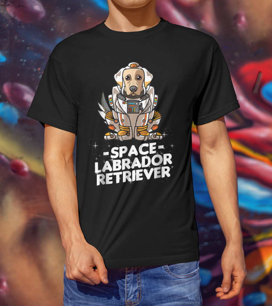 Space Labrador Retriever Astronaut Suit Dog36 T-Shirt