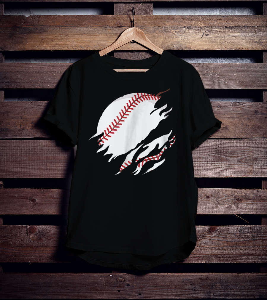 Baseball In Me Basketball Inside Me TSh36 Baseball Tears T-Shirt