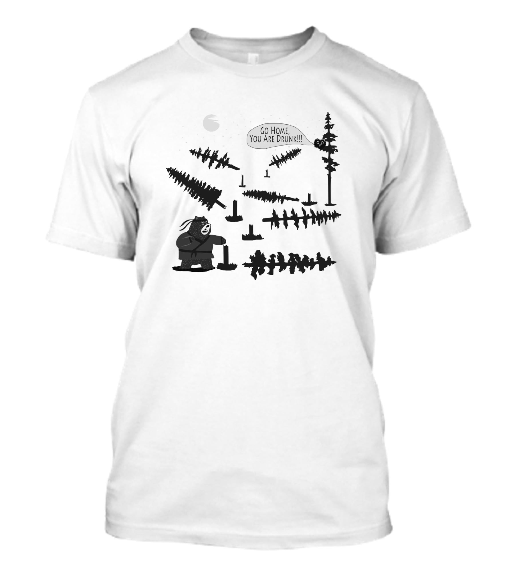 Bad Bear Samurai Go Home You Are Drunk 1716951 T-Shirt
