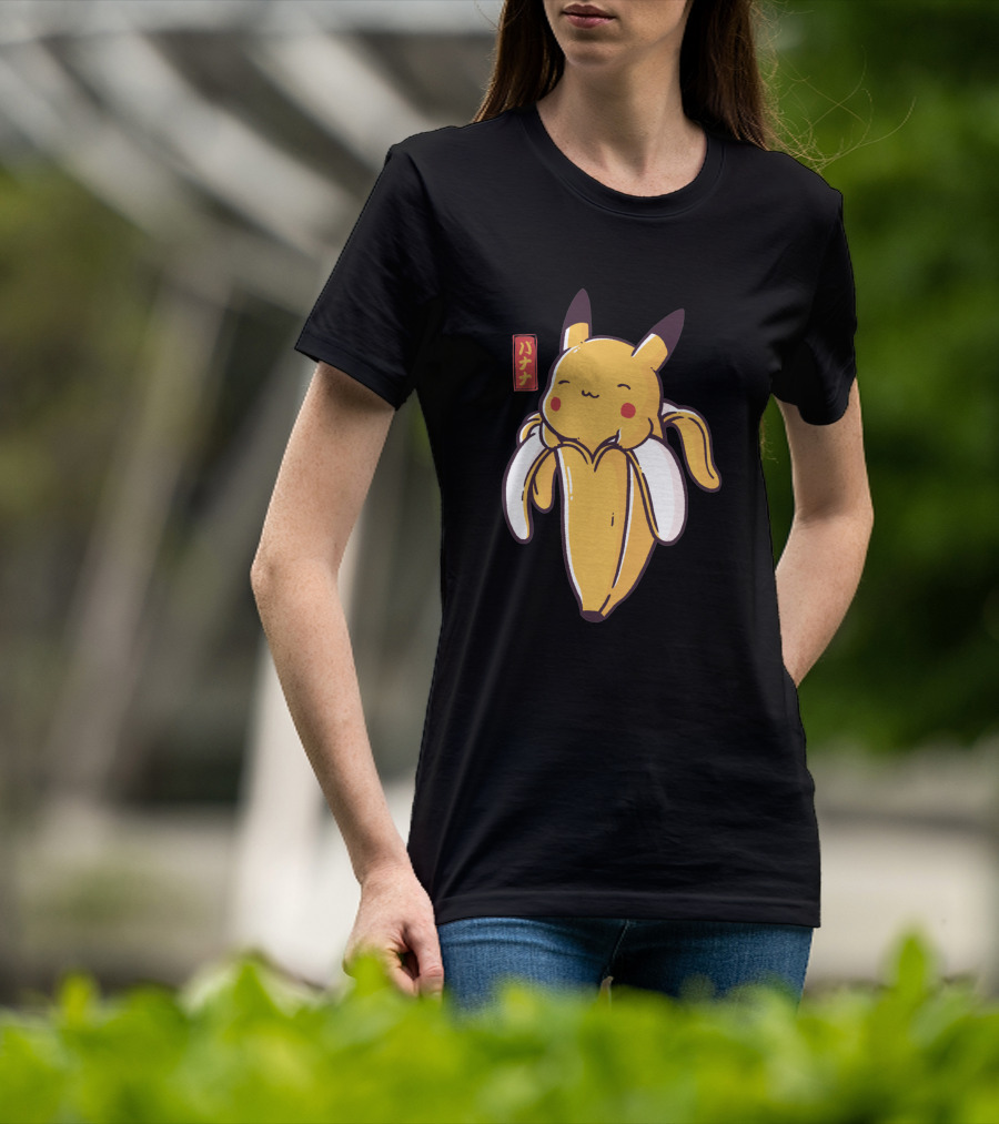 Bananachu Cute Pikachu Banana Fusion T-Shirt
