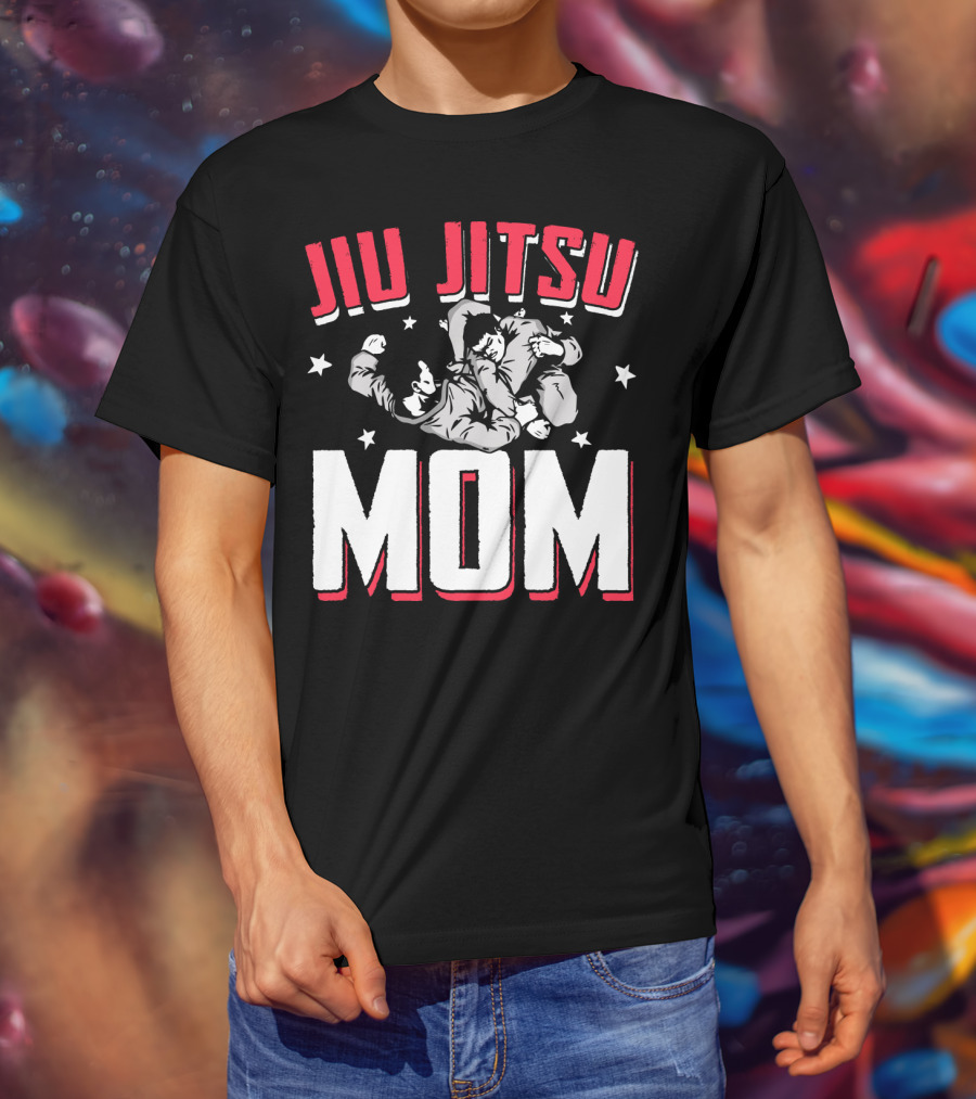 Jiu Jitsu Mom Stars Martial Arts Player T-Shirt