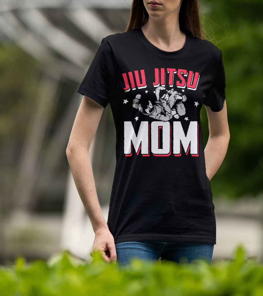 Jiu Jitsu Mom Stars Martial Arts Player T-Shirt