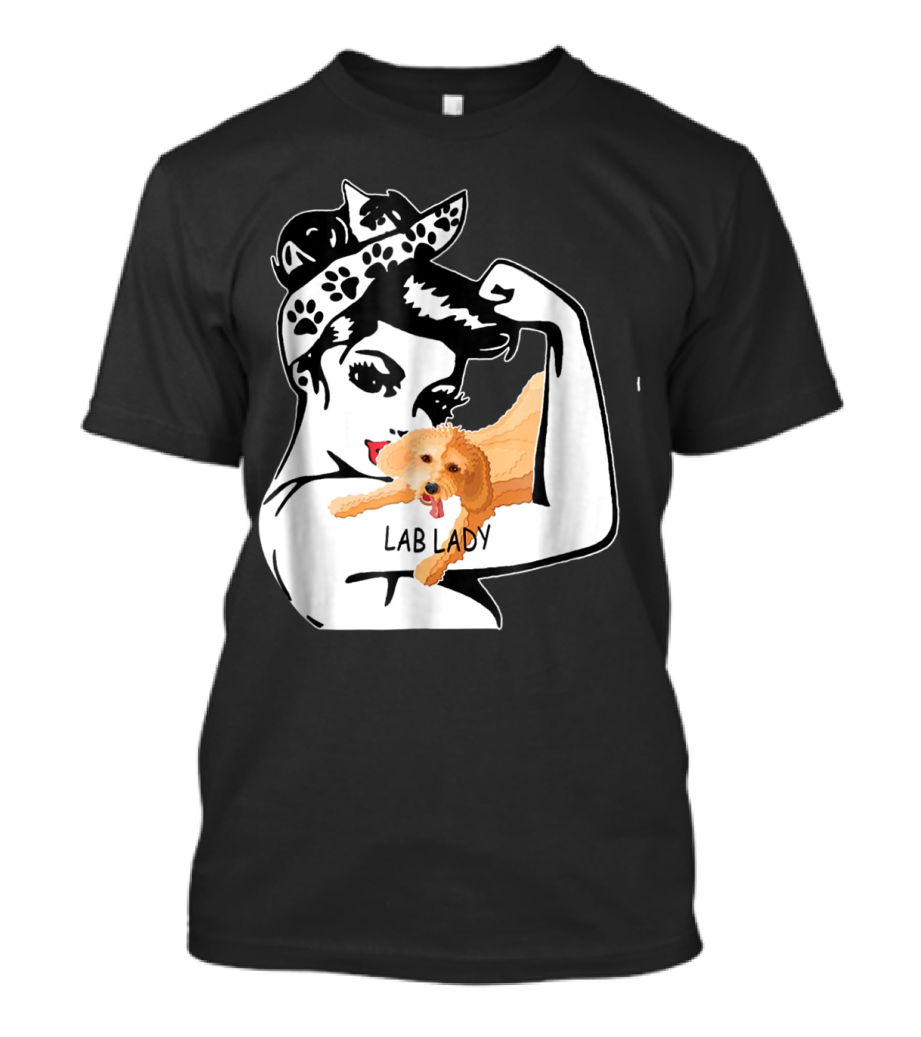 Labrador Retriever Lady Funny Mom Birthday Lab Lady T-Shirt