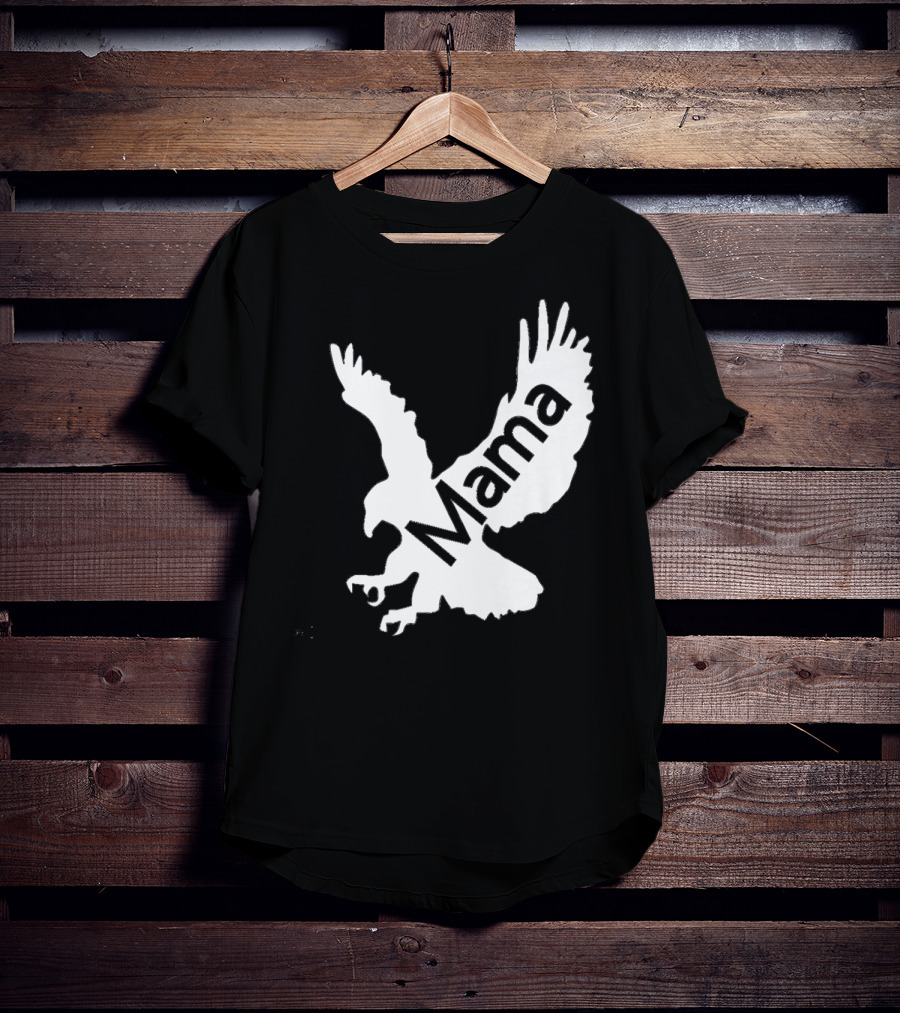 Mama Hawk Eagle Protective Mom Dark T-Shirt