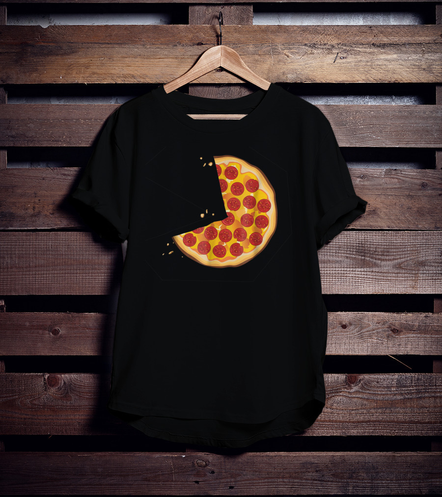 Matching Pizza Slice With 2 Kids Babies Twins Funny81 T-Shirt