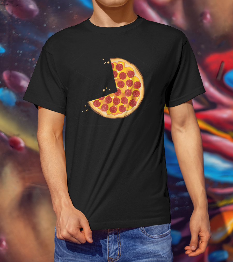 Matching Pizza Slice With 2 Kids Babies Twins Funny81 T-Shirt