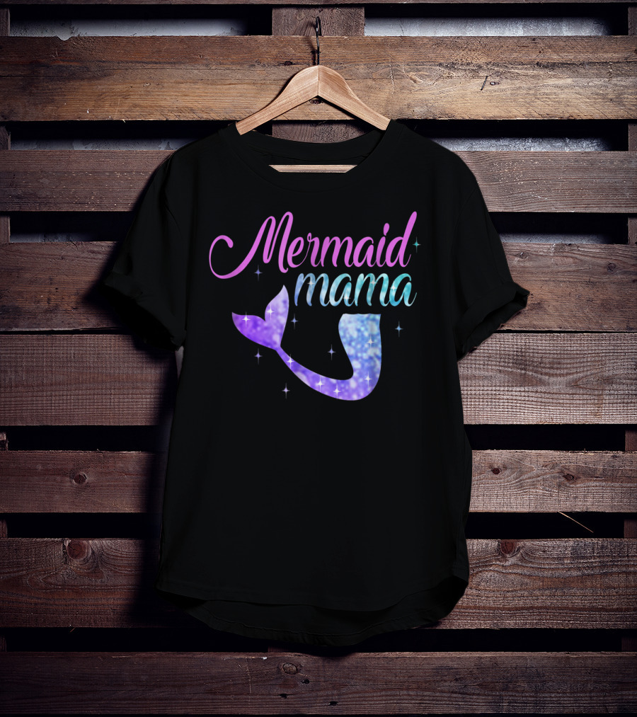 Mermaid Mama Sparkling Tail T-Shirt