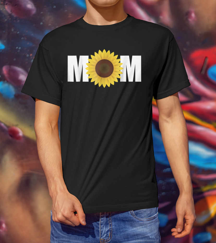MOM Sunflower Floral T-Shirt
