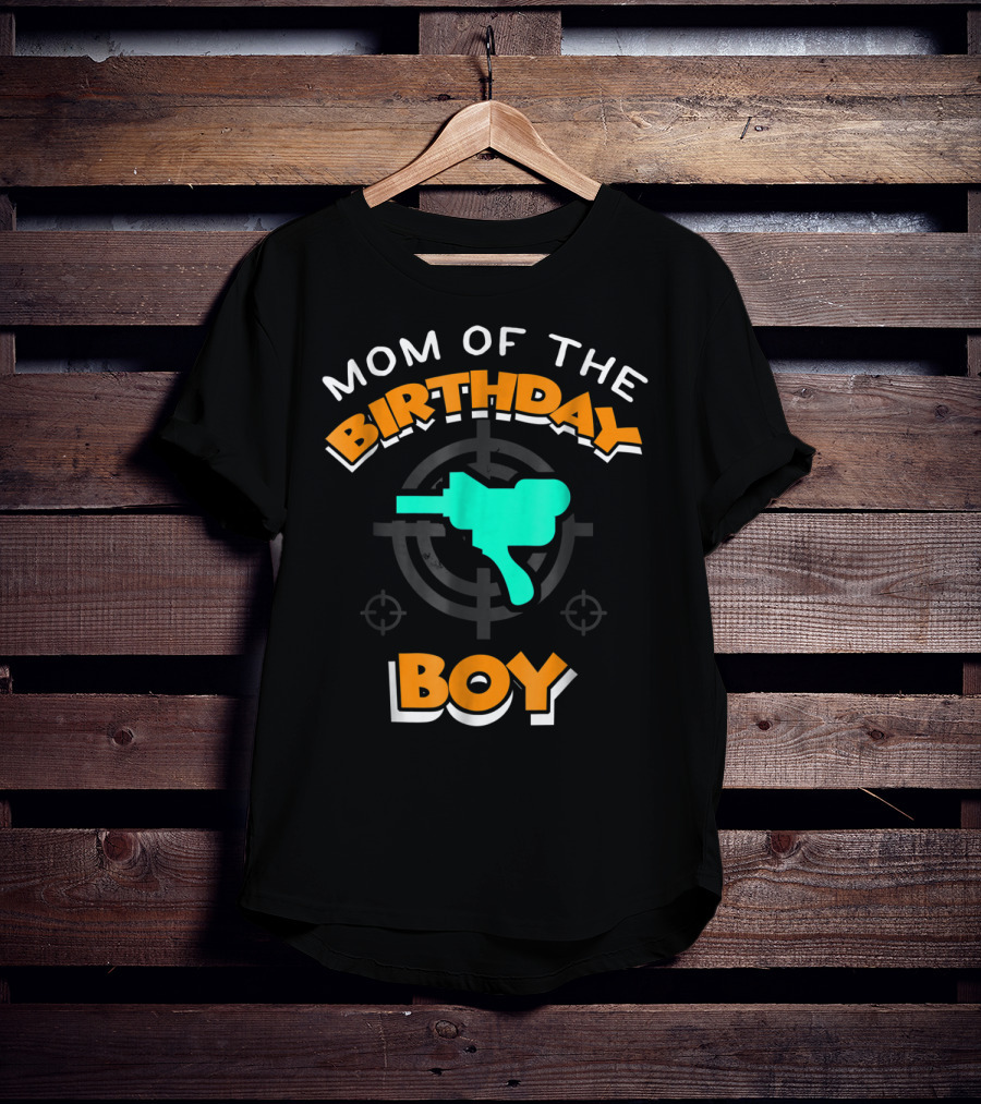 Mom Of The Birthday Boy Paintball Party Mother42 T-Shirt