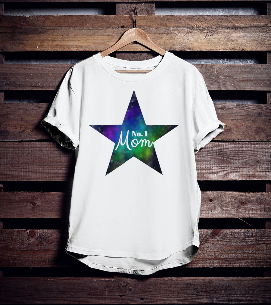 No. 1 Mom Star Galaxy Best Mom In The World T-Shirt