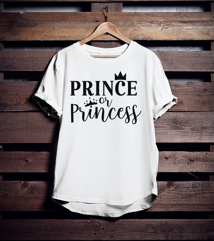 Prince Or Princess Gender Reveal Dad Cute91 T-Shirt