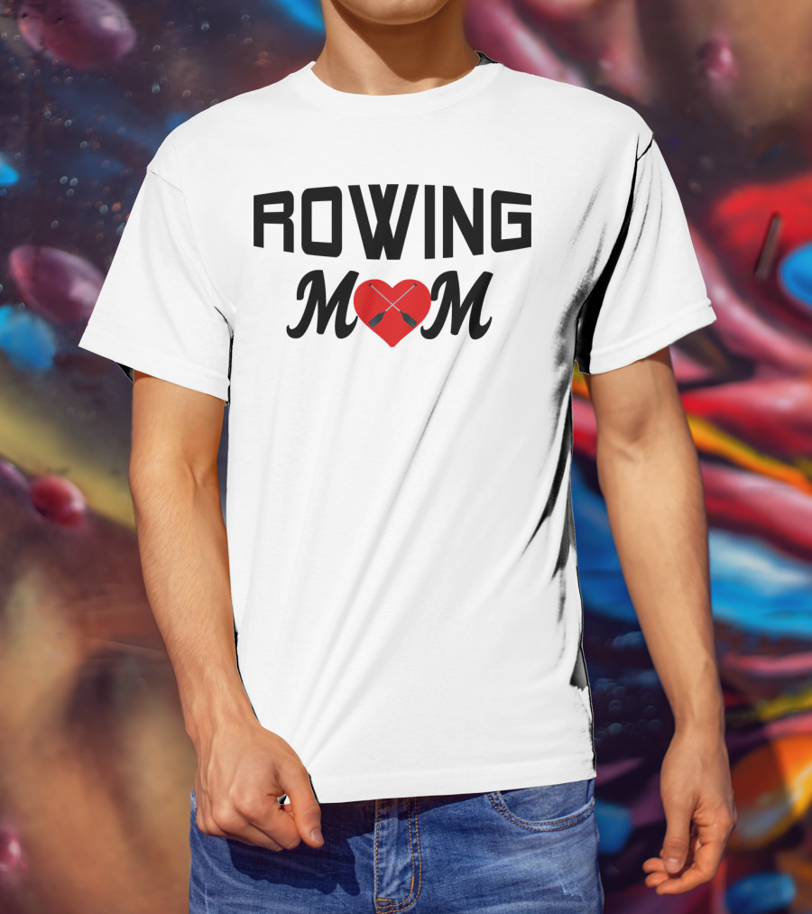 Rowing Mom Heart Oars T-Shirt