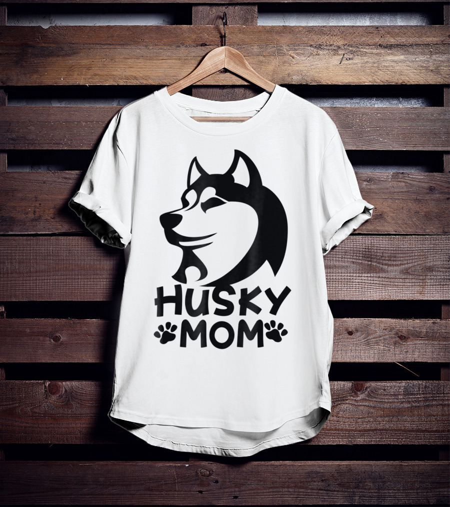 Husky Mom Siberian Husky Lovers I Love My Husky T-Shirt