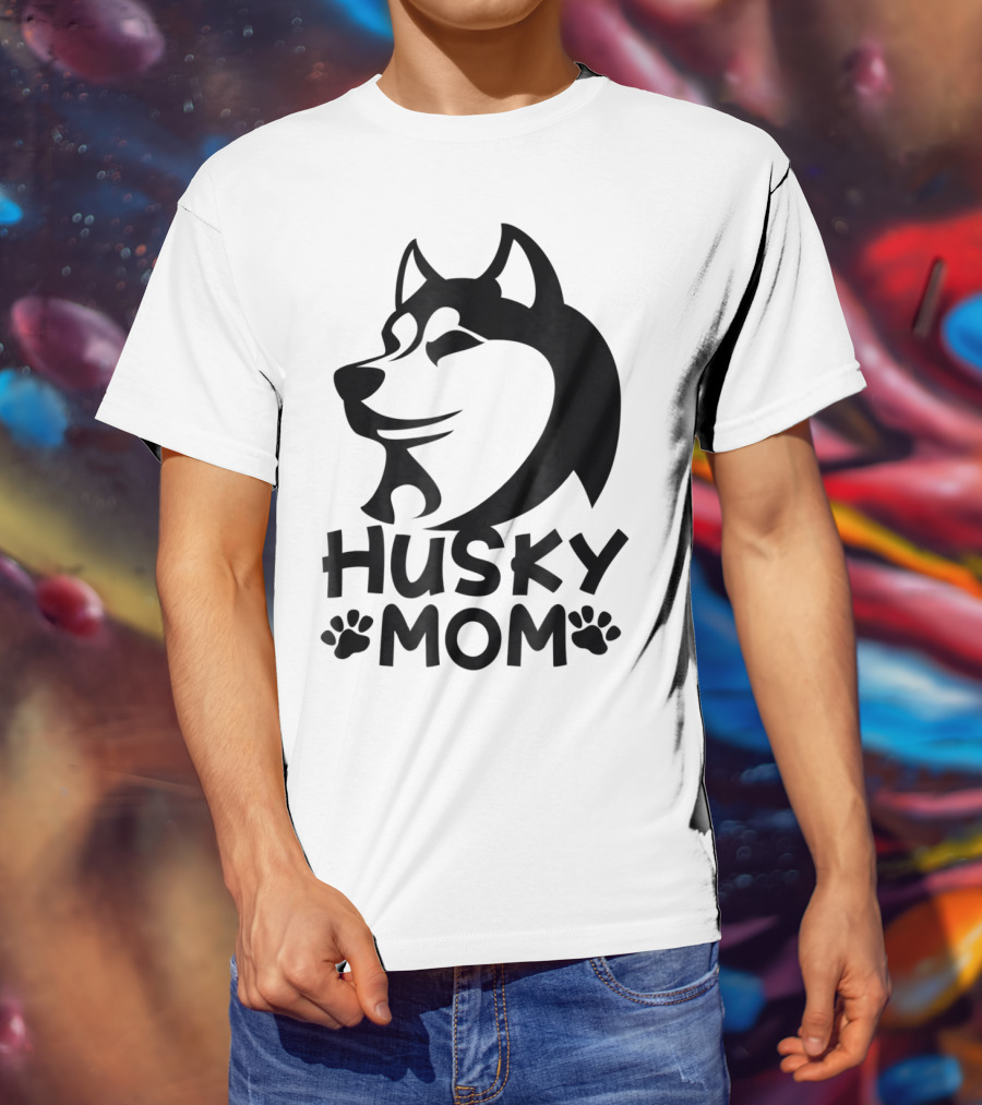 Husky Mom Siberian Husky Lovers I Love My Husky T-Shirt