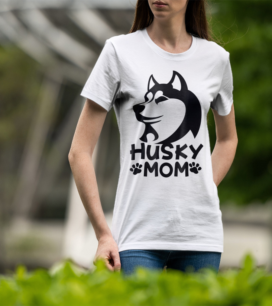 Husky Mom Siberian Husky Lovers I Love My Husky T-Shirt
