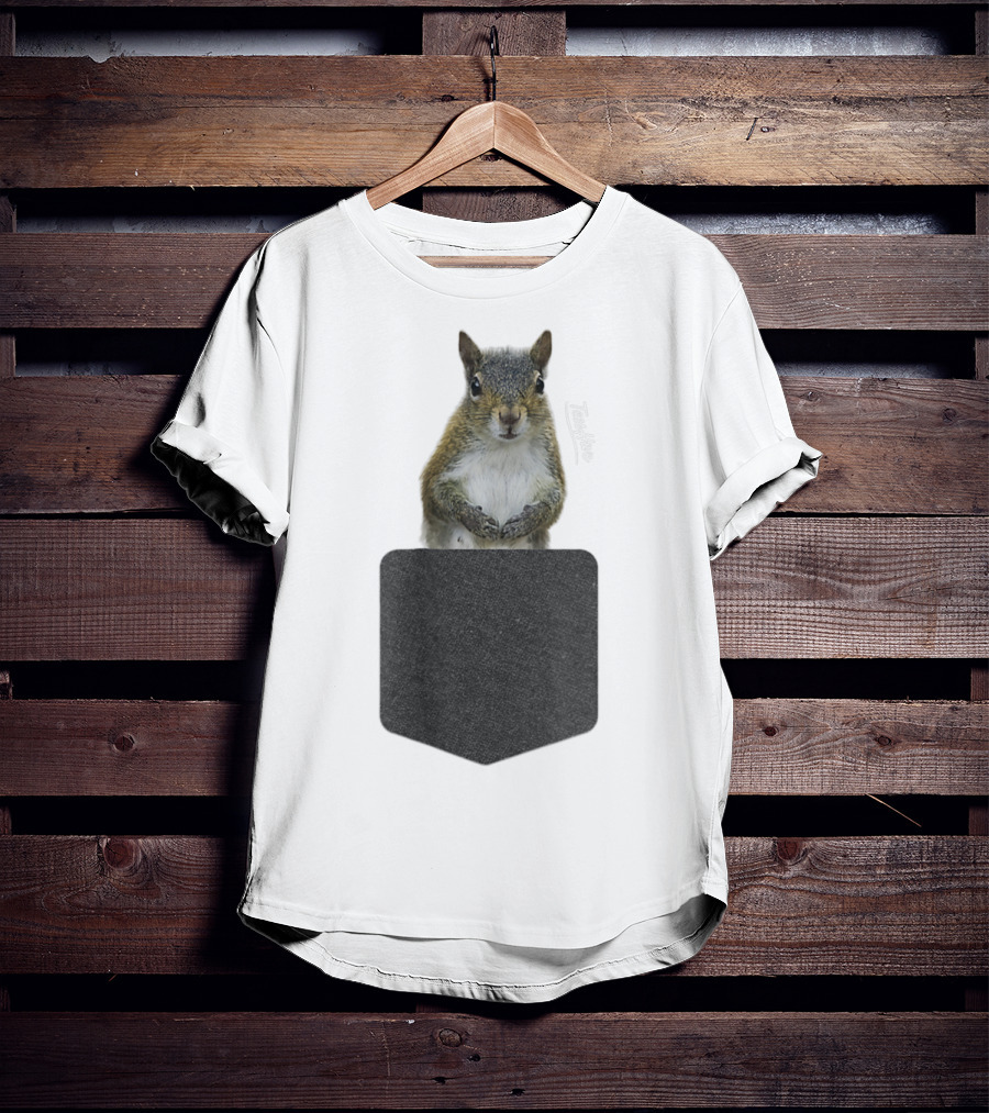 Squirrel Pocket Squirrel Mom Funny Squirrel Lover Teeshirt T-Shirt