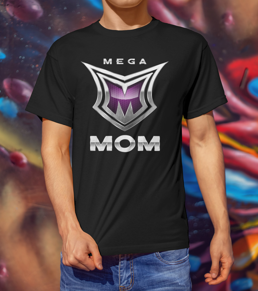 Mega Mom Hero Shield Super Mama T-Shirt