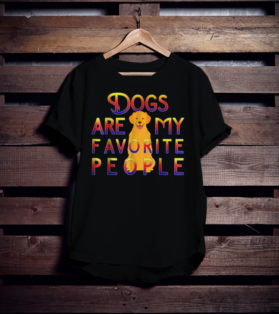 Golden Retriever Dogs Are My Favorite People T-Shirt
