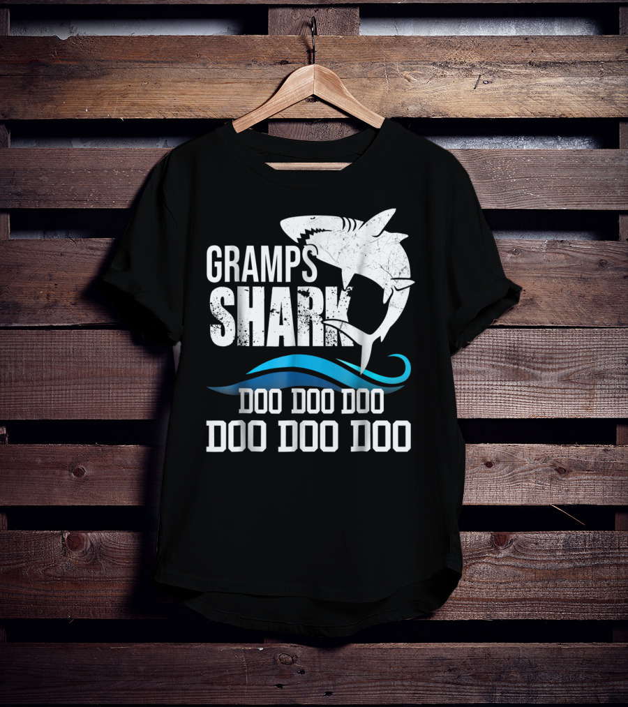 Gramps Shark Doo Doo Doo Mother Mom Grandma Halloween Christmas43 T-Shirt